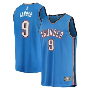 Alex Caruso Oklahoma City Eye - catching Thunder Youth Fast Break Replica Player Jersey Icon Edition Blue Great for Fans