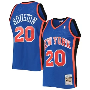 Allan Stylish Houston New York Knicks Hardwood Classics Swingman Jersey Blue Great for Fans