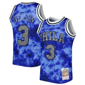 Allen Gorgeous Iverson Philadelphia 76ers 1996/97 Galaxy Swingman Jersey Royal Perfect for Game Day