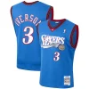 Allen Iverson Philadelphia 76ers Eye - catching 1999/2000 Hardwood Classics Swingman Jersey Royal Ideal for Collectors