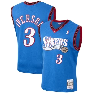 Allen Iverson Philadelphia 76ers Eye - catching 1999/2000 Hardwood Classics Swingman Jersey Royal Ideal for Collectors