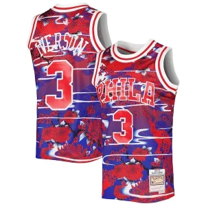 Allen Iverson Philadelphia 76ers Gorgeous 1996/97 Hardwood Classics Lunar New Year Swingman Jersey Red Ideal for Collectors