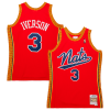 Allen Iverson Gorgeous Philadelphia 76ers 2004/05 Hardwood Classics Swingman Jersey Red for Basketball Enthusiasts