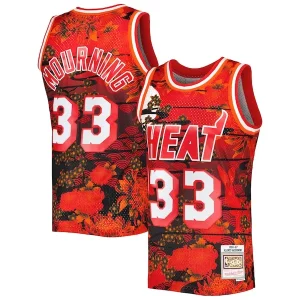 Alonzo Mourning Miami Heat 1996/97 Hardwood Classics Lunar Unique New Year Swingman Jersey Red Must - Have for Jerseys Lovers