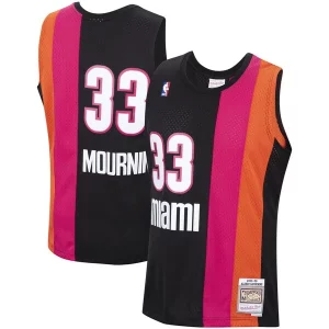 Alonzo Mourning Miami Heat 2005/2006 Hardwood Classics Unique Swingman Jersey Black for Basketball Enthusiasts