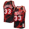 Alonzo Mourning Miami Trendy Heat 1996/97 Hardwood Classics Marble Swingman Jersey Black Ideal for Collectors