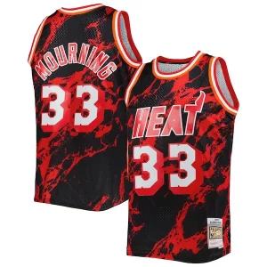 Alonzo Mourning Miami Trendy Heat 1996/97 Hardwood Classics Marble Swingman Jersey Black Ideal for Collectors
