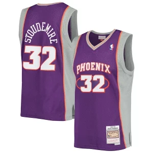 Amar'e Stoudemire Phoenix Suns 2001/02 Hardwood Classics Swingman Jersey Gorgeous Purple/White Great for Fans