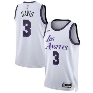 Anthony Davis Los Angeles Elegant Lakers Nike Unisex 2022/23 Swingman Jersey City Edition White Ideal for Collectors
