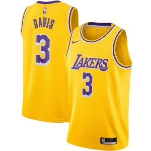 Anthony Davis Los Angeles Lakers Nike Swingman Jersey Elegant Gold Icon Edition Great for Fans