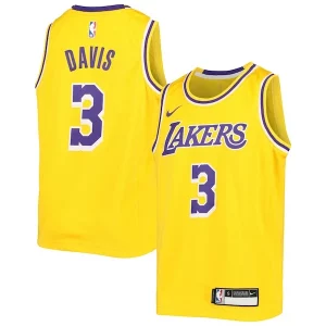 Anthony Davis Los Angeles Lakers Nike Youth Elegant Swingman Jersey Icon Edition Gold Great for Fans