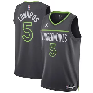 Anthony Edwards Gorgeous Minnesota Timberwolves Jordan Brand Unisex Swingman Jersey Statement Edition Charcoal Great for Fans