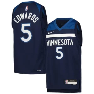 Anthony Edwards Minnesota Timberwolves Nike Youth Swingman Jersey Icon Edition Navy Fabulous Ideal for Collectors