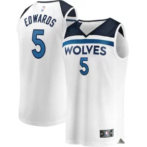 Anthony Edwards Minnesota Timberwolves Youth Fast Break Replica Player Jersey Association Edition White Unique Ideal for Collectors