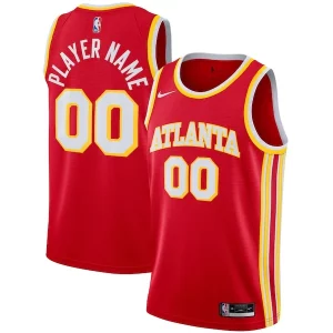 Atlanta Hawks Nike 2020/21 Fabulous Swingman Custom Jersey Icon Edition Red Must - Have for Jerseys Lovers