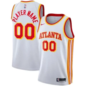 Atlanta Hawks Nike 2020/21 Swingman Trendy Custom Jersey Association Edition White for Basketball Enthusiasts