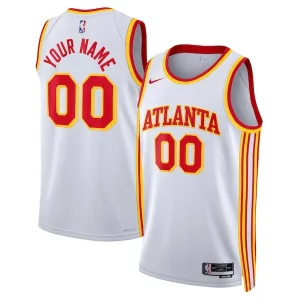 Atlanta Hawks Nike Unisex Swingman Custom Jersey White Association Premium Edition Ideal for Collectors