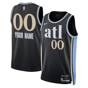 Atlanta Hawks Stylish Nike Unisex 2023/24 Custom Swingman Jersey Black City Edition Great for Fans