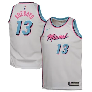 Bam Adebayo Miami Heat Nike Unique Youth 2024/25 Swingman Player Jersey City Edition White for Basketball Enthusiasts