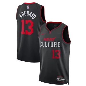 Bam Adebayo Miami Heat Nike Unisex 2023/24 Swingman Jersey Black City Chic Edition Great for Fans