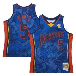 Baron Davis Golden State Fabulous Warriors 2006/07 Hardwood Classics Asian Heritage 6.0 Swingman Throwback Player Jersey Royal Great for Fans