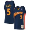 Baron Davis Golden State Warriors 2006/07 Hardwood Classics Swingman Elegant Jersey Navy Must - Have for Jerseys Lovers