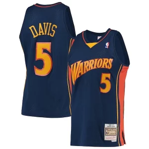 Baron Davis Golden State Warriors 2006/07 Hardwood Classics Swingman Elegant Jersey Navy Must - Have for Jerseys Lovers