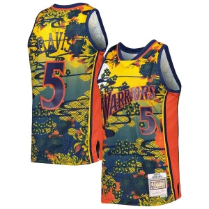 Baron Davis Golden State Warriors Hardwood Classics Lunar New Year Swingman Jersey Blue Elegant for Basketball Enthusiasts