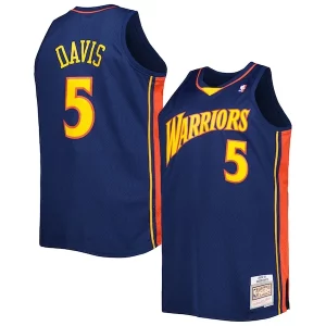 Baron Gorgeous Davis Golden State Warriors Big & Tall Hardwood Classics 2006/07 Swingman Jersey Navy Great for Fans
