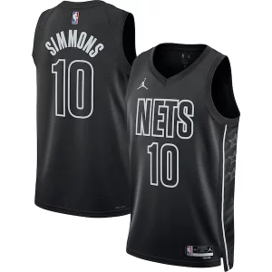 Ben Simmons Brooklyn Nets Jordan Brand Unisex Swingman Jersey Statement Eye - catching Edition Black for Basketball Enthusiasts