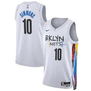 Ben Simmons Brooklyn Nets Nike Unisex 2022/23 Swingman Jersey City Edition White Premium Great for Fans