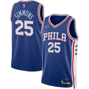 Ben Simmons Philadelphia 76ers Nike 2021/22 Diamond Swingman Jersey Icon Edition Royal Unique Perfect for Game Day