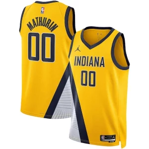Bennedict Mathurin Indiana Pacers Jordan Premium Brand Unisex Swingman Jersey Statement Edition Gold for Basketball Enthusiasts