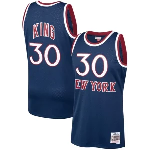 Bernard King New York Knicks Stylish 1982/83 Hardwood Classics Swingman Jersey Navy for Basketball Enthusiasts