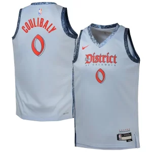 Bilal Coulibaly Washington Wizards Nike Youth 2024/25 Swingman Player Jersey Chic City Edition Light Blue Great for Fans