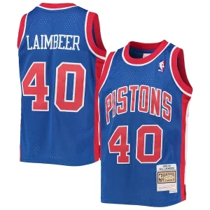 Bill Laimbeer Detroit Pistons Youth 1988/89 Hardwood Gorgeous Classics Swingman Jersey Blue Must - Have for Jerseys Lovers