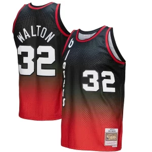 Bill Walton Portland Trail Blazers 1976/77 Hardwood Classics Fadeaway Swingman Player Unique Jersey Red/Black Must - Have for Jerseys Lovers