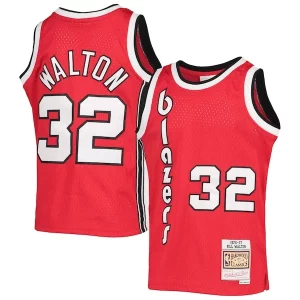 Bill Walton Portland Trail Blazers Chic Youth 1976/77 Hardwood Classics Swingman Jersey Black Great for Fans