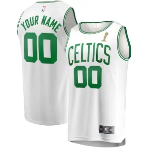 Boston Celtics 2024 NBA Finals Champions Custom Fast Break Jersey White Gorgeous Association Edition Perfect for Game Day