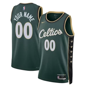 Boston Celtics Nike Unisex 2022/23 Swingman Custom Elegant Jersey City Edition Kelly Green Perfect for Game Day
