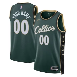 Boston Celtics Nike Unisex Stylish 2022/23 Swingman Custom Jersey City Edition Kelly Green Great for Fans
