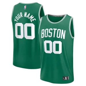 Boston Celtics Fast Break Custom Jersey Icon Edition Kelly Chic Green/White/Black Ideal for Collectors