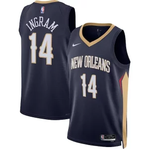 Brandon Ingram New Orleans Pelicans Nike Stylish Unisex Swingman Jersey Icon Edition Navy Perfect for Game Day