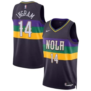 Brandon Ingram New Orleans Pelicans Nike Unique Unisex 2022/23 Swingman Jersey City Edition Purple Great for Fans
