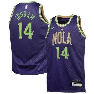 Brandon Ingram New Orleans Pelicans Nike Youth 2024/25 Elegant Swingman Player Jersey City Edition Purple Perfect for Game Day