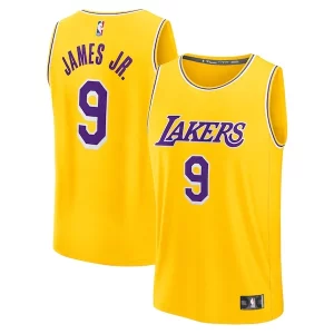 Bronny James Los Angeles Lakers 2024 NBA Draft Fast Break Player Jersey Icon Edition Premium Gold Perfect for Game Day