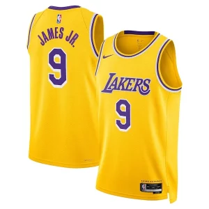 Bronny James Los Angeles Lakers Nike Unisex 2024 Offseason Addition Nike Swingman Stylish Jersey Gold Must - Have for Jerseys Lovers
