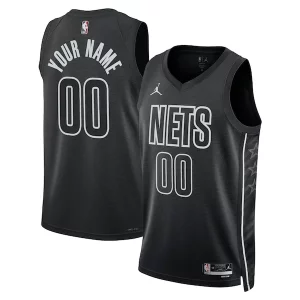 Brooklyn Nets Jordan Brand Unisex 2022/23 Swingman Custom Premium Jersey Statement Edition Black for Basketball Enthusiasts