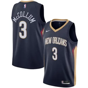 C.J. McCollum New Orleans Trendy Pelicans Nike Swingman Jersey Icon Edition Navy Must - Have for Jerseys Lovers
