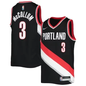 C.J. McCollum Portland Trail Blazers Nike Youth 2021/22 Elegant Diamond Swingman Jersey Icon Edition Black Perfect for Game Day